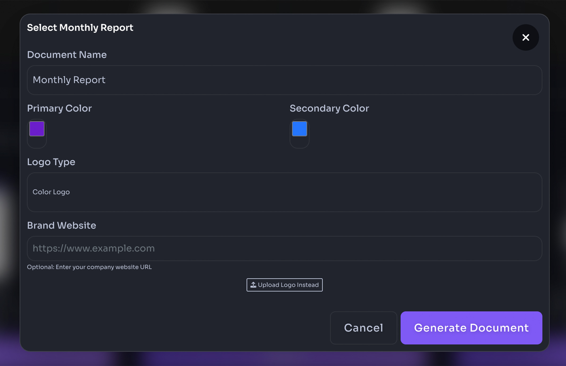 Poly Docs Word Modal